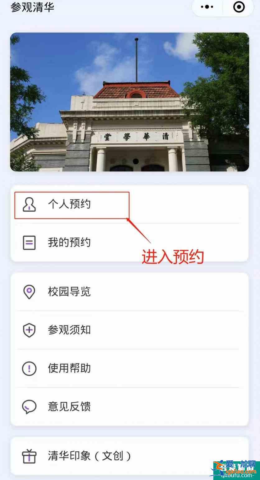 参观年清华大学网上预约途径？