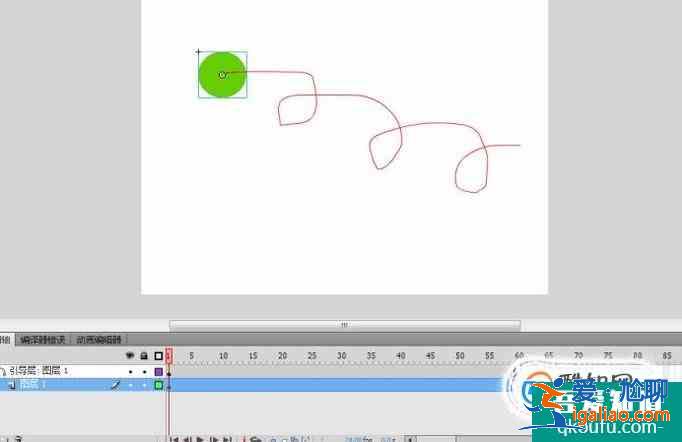 Flash动画制作之小球的路径运动？