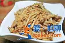 金针菇炒肉丝？