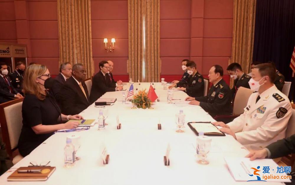 国防部长魏凤和与美国国防部长会谈？