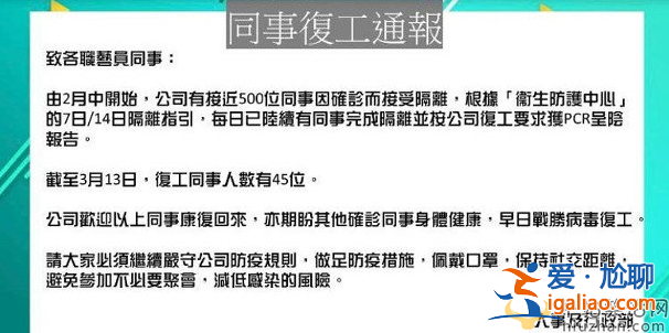 TVB发布复工通报 欲推行闭环式工作空间