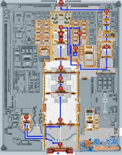 北京故宫游览路线，故宫最佳游览路线，故宫游览需要多长时间？