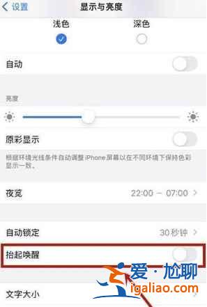 iphone12怎么打开抬起亮屏？