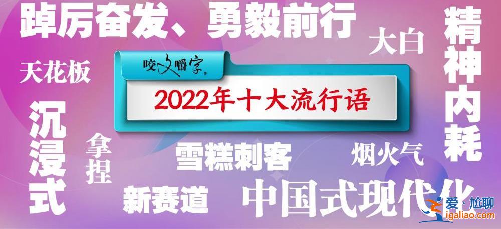 《咬文嚼字》发布2022年十大流行语？