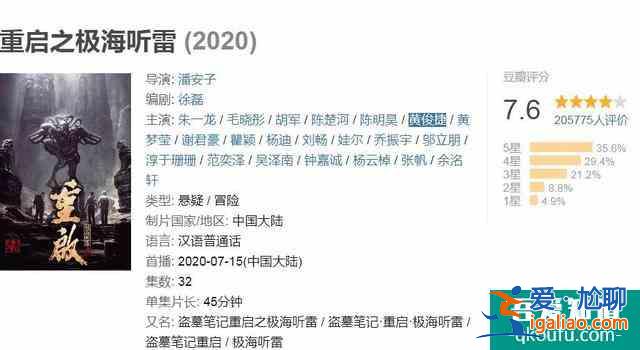 《重启之极海听雷》收官，评分下跌，又没干过《鬼吹灯》？？