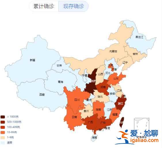 2022全国疫情分布地图怎么看？