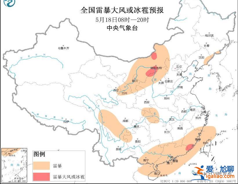 雷暴大风或冰雹！内蒙古江西福建等地将有强对流天气 这些地方可能发生山洪？