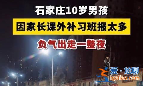 学习班为什么报那么多，10岁男孩离家出走是因为补习多吗[报那么多]？