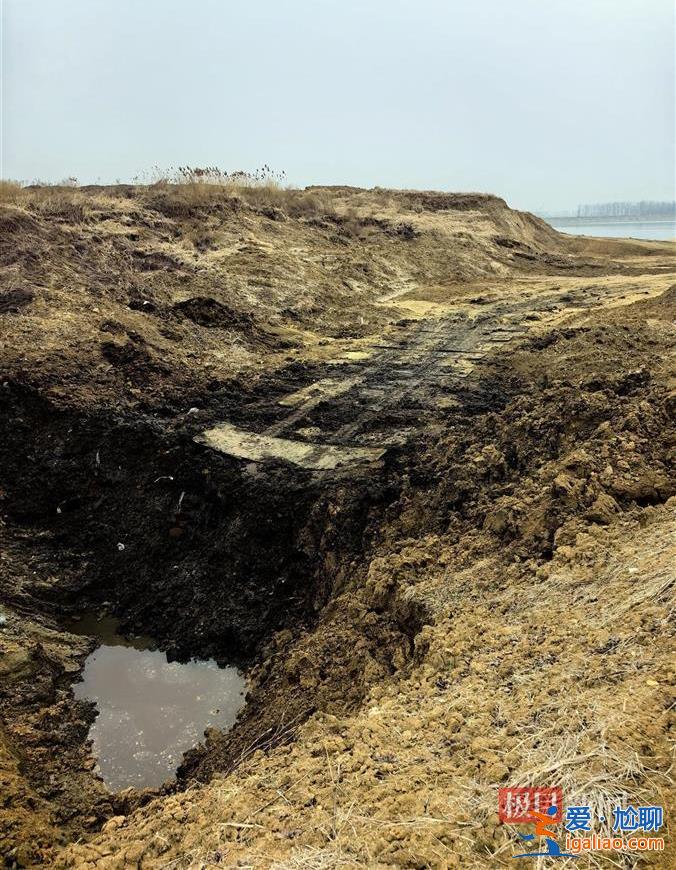 江苏东海县一水库库区被填埋大量黑色固废 现场散发恶臭 有人被拘留？