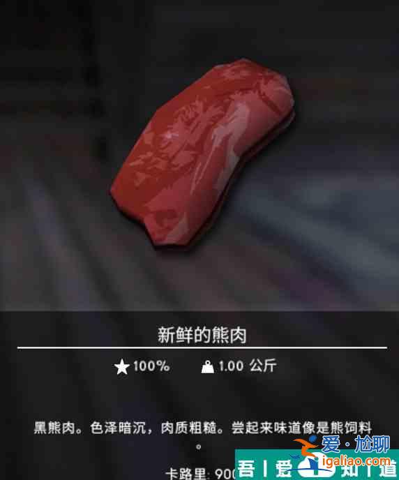 漫漫长夜熊肉有什么用 具体一览？