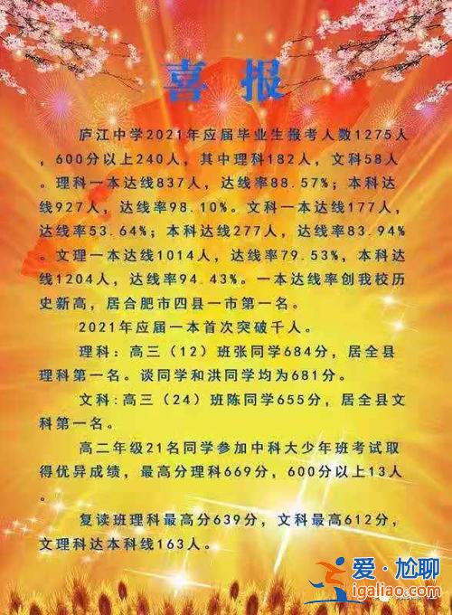 合肥高考升学率？合肥科大附中高中高考喜报2023？